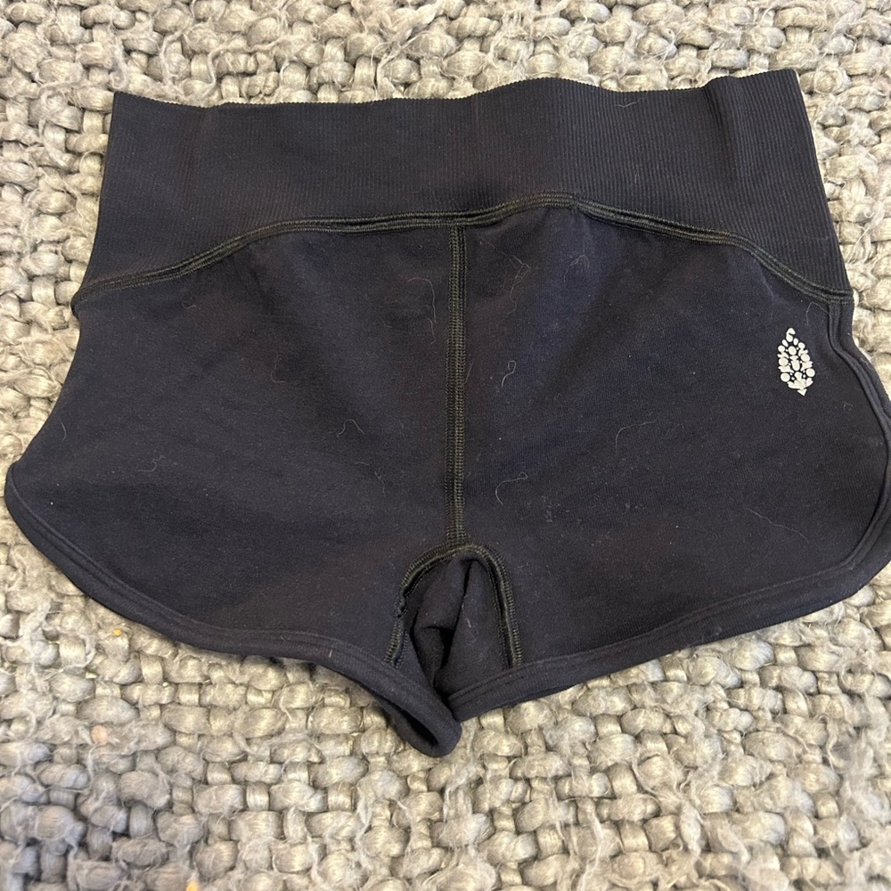 Free People Black Athletic Short shorts size XS/S